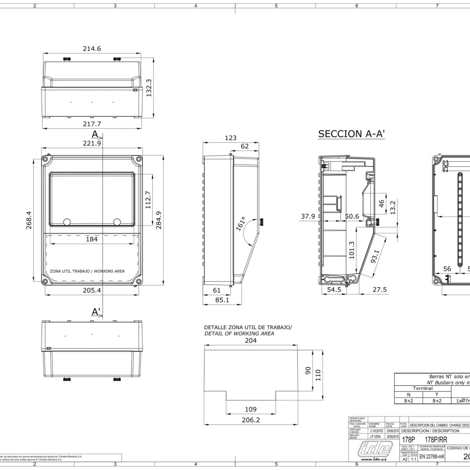 картинка Комбинационный модуль Щит с розетками - T P01.005 от магазина "Элит-инструмент"
