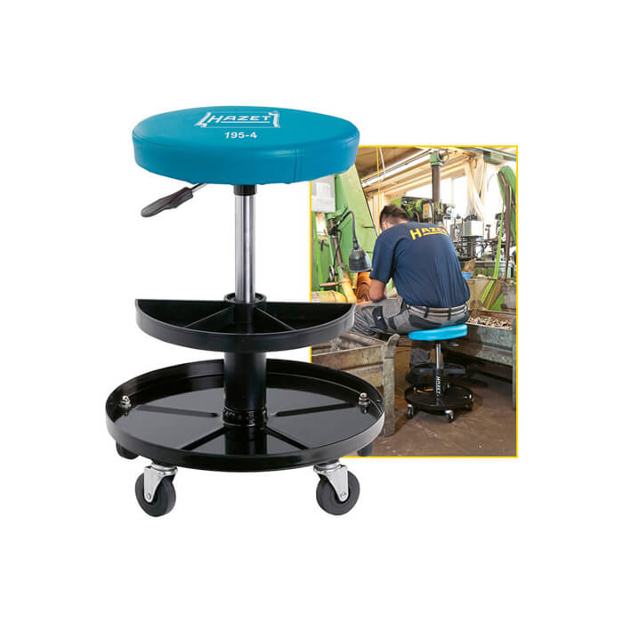 картинка Табурет для нагрузки 150kg 380-510mm HAZET 195-4/6970 0009 Fplus от магазина "Элит-инструмент"