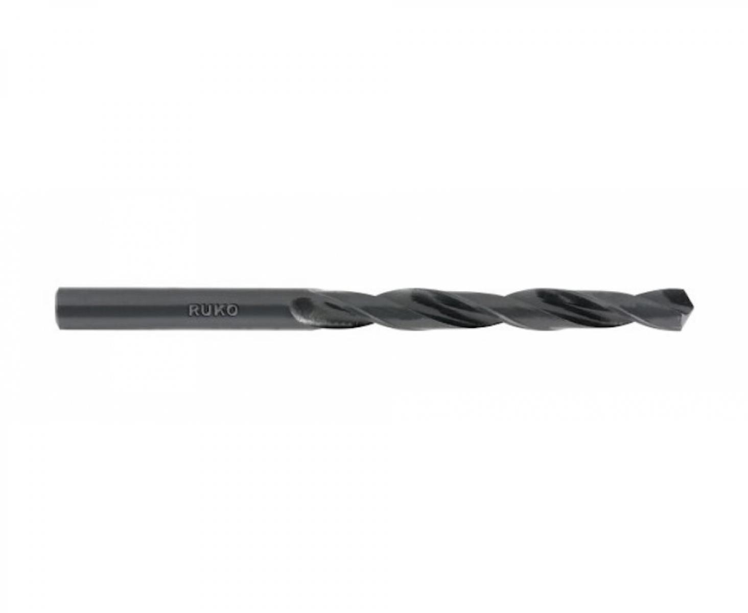 картинка Сверло по металлу черное спиральное Ruko HSS-R 9,5 х 125 мм 201095 (10 шт) от магазина "Элит-инструмент"