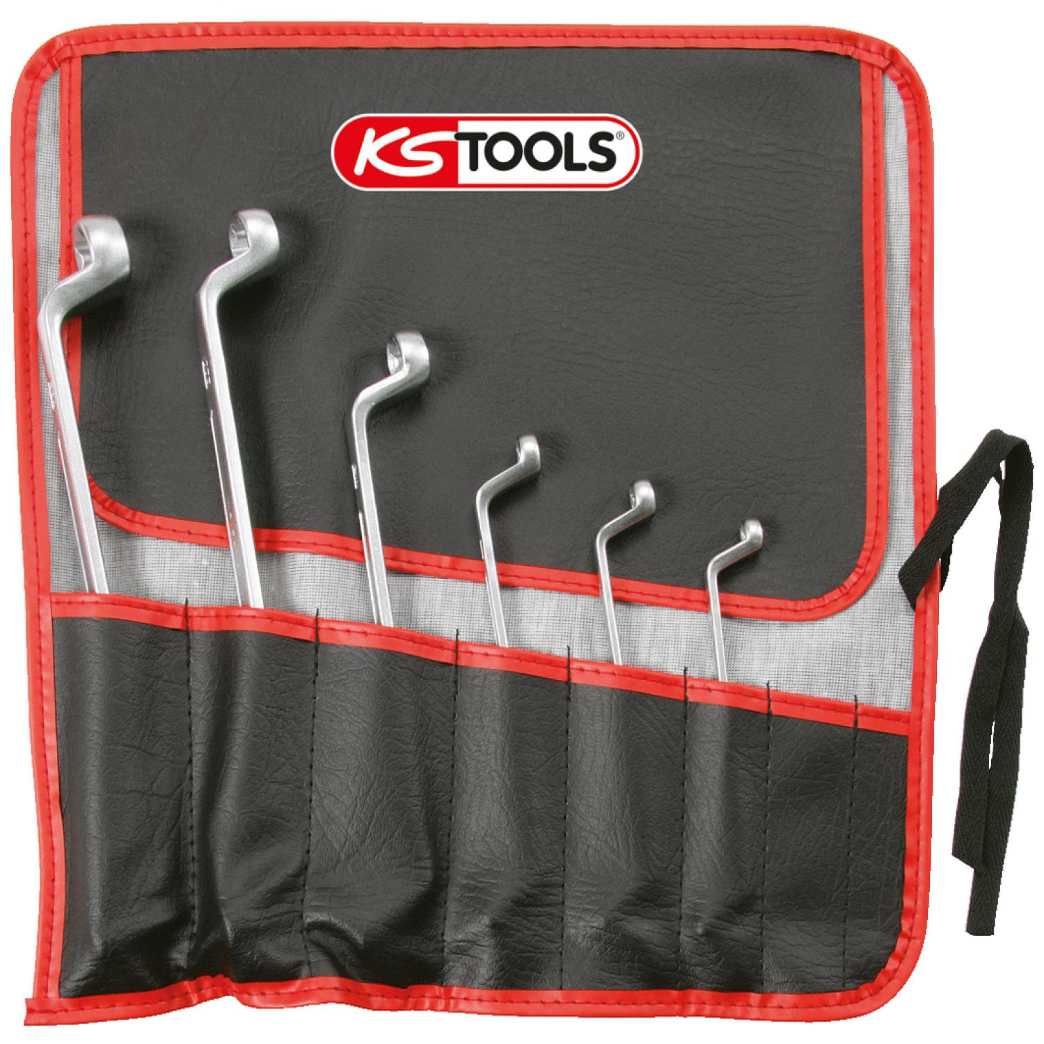 картинка Комплект двусторонних накидных ключей с внешним профилем Torx, изогнутых, 6 шт от магазина "Элит-инструмент"