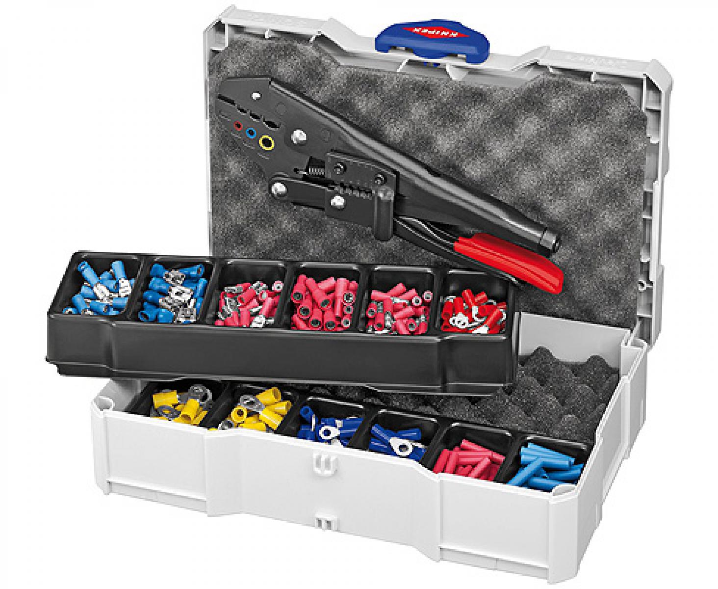 картинка Набор для опрессовки кабельных наконечников Knipex KN-979000 от магазина "Элит-инструмент"