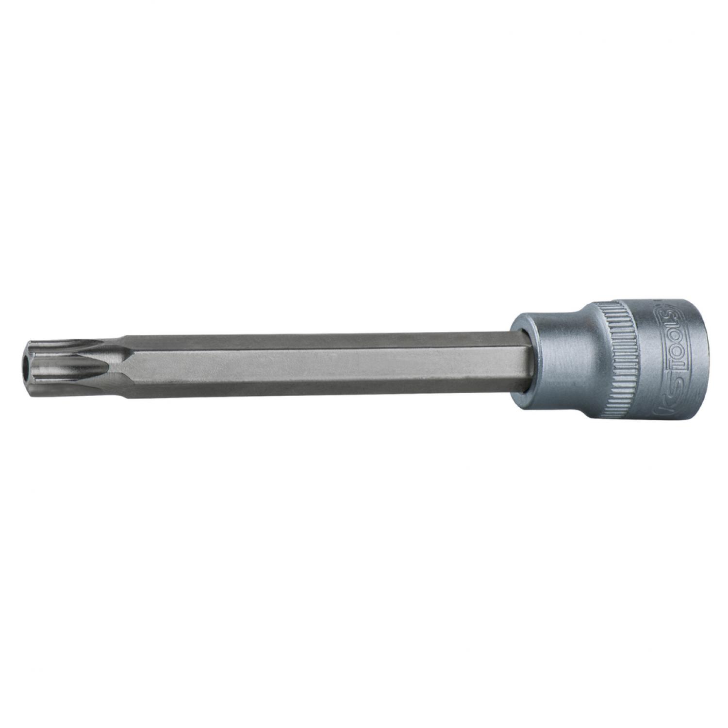 Торцовая головка с профилем Torx 3/8" с битом и торцовым отверстием, длинная, TВ20 подвеска