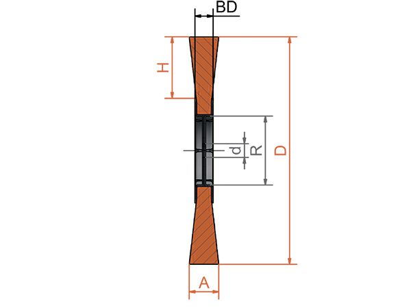 картинка Щетка для зачистки, стальная, гофрированная проволока диаметр 30 мм ширина 20 мм ворс 0,20 мм LESSMANN 301.213.20 от магазина "Элит-инструмент"