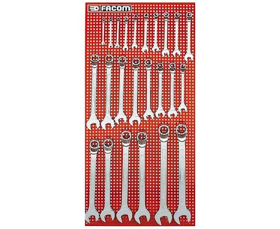 картинка Набор комбинированных гаечных ключей Facom 41.P24M 24 штуки от магазина "Элит-инструмент"