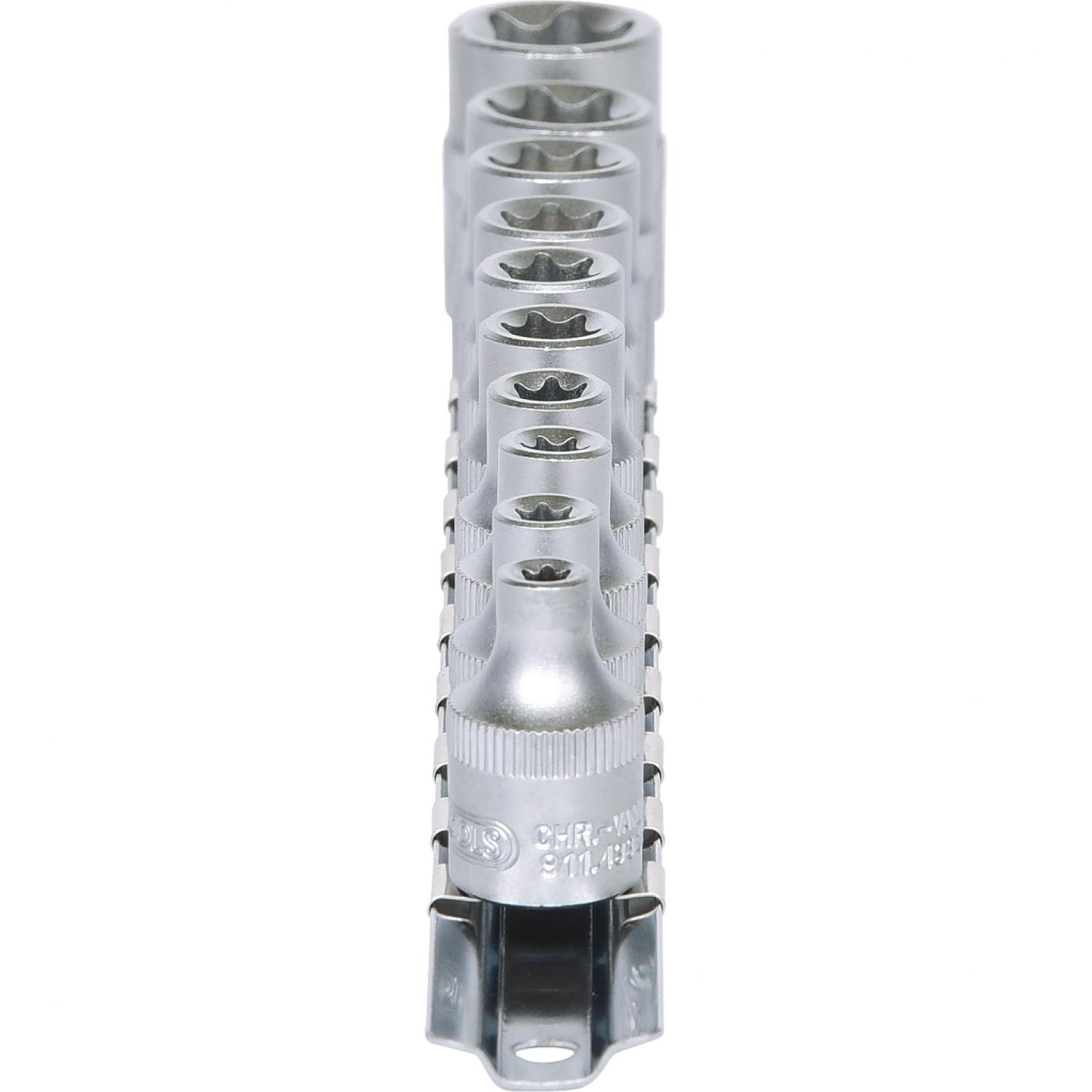 картинка Комплект торцовых головок с внешним профилем Torx 3/8'', 10 шт, Е5-Е18 от магазина "Элит-инструмент"