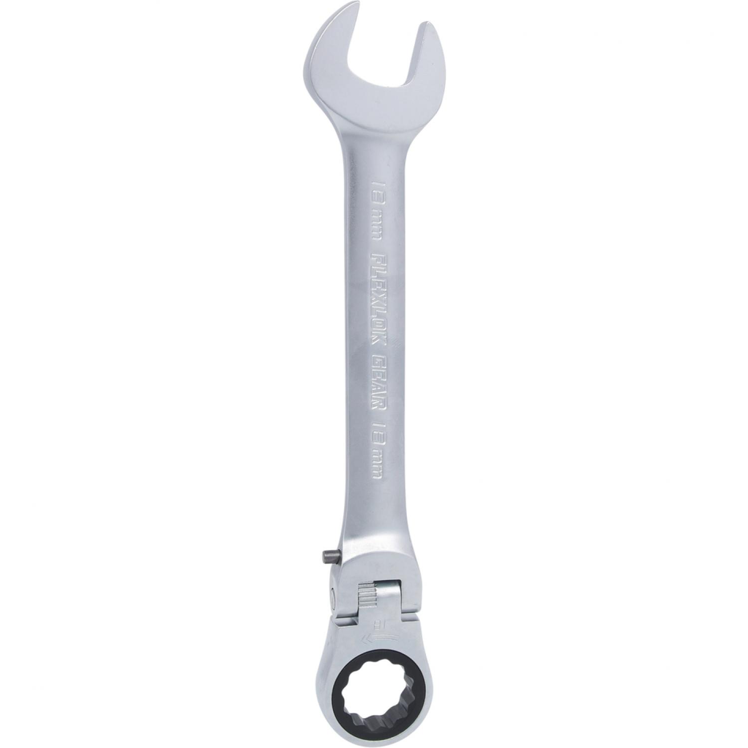 картинка Шарнирный комбинированный ключ с трещоткой GEARplus, регулируемый, 18 мм подвеска от магазина "Элит-инструмент"