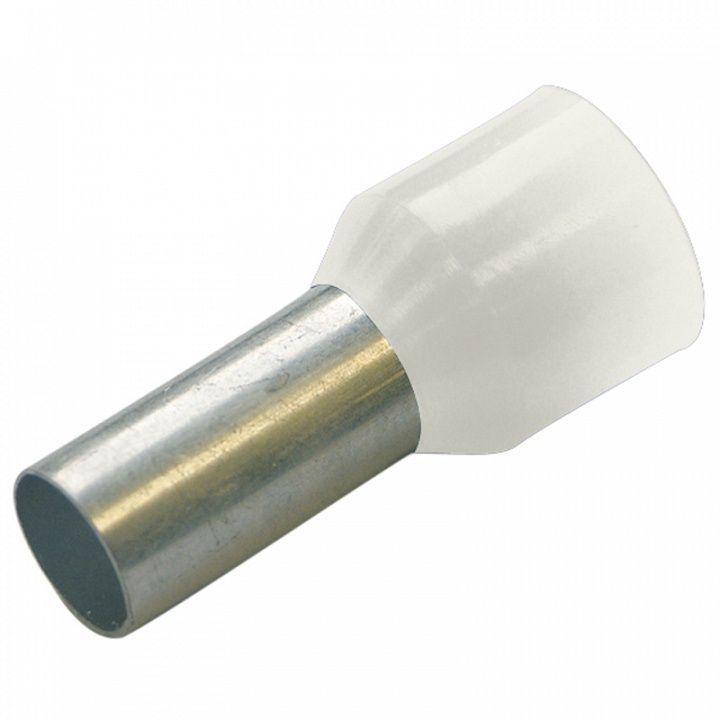 Гильза конечная изолированная (НШВИ) 0,5/ 8 мм цвет белый (упак. 500 шт.)