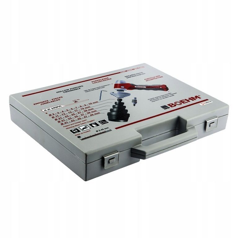 картинка Набор пробойников 2-49 мм BOEHM, 32 ПРЕДМЕТА | (для паронитовых и графитовых прокладок) BOEHM JLB249PA/7802 0249 Fplus от магазина "Элит-инструмент"