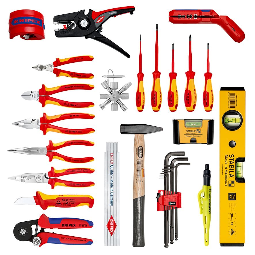 картинка Рюкзак инструментальный для электрики, 22 предмета Modular X18 Electro (KNIPEX, Германия) от магазина "Элит-инструмент"