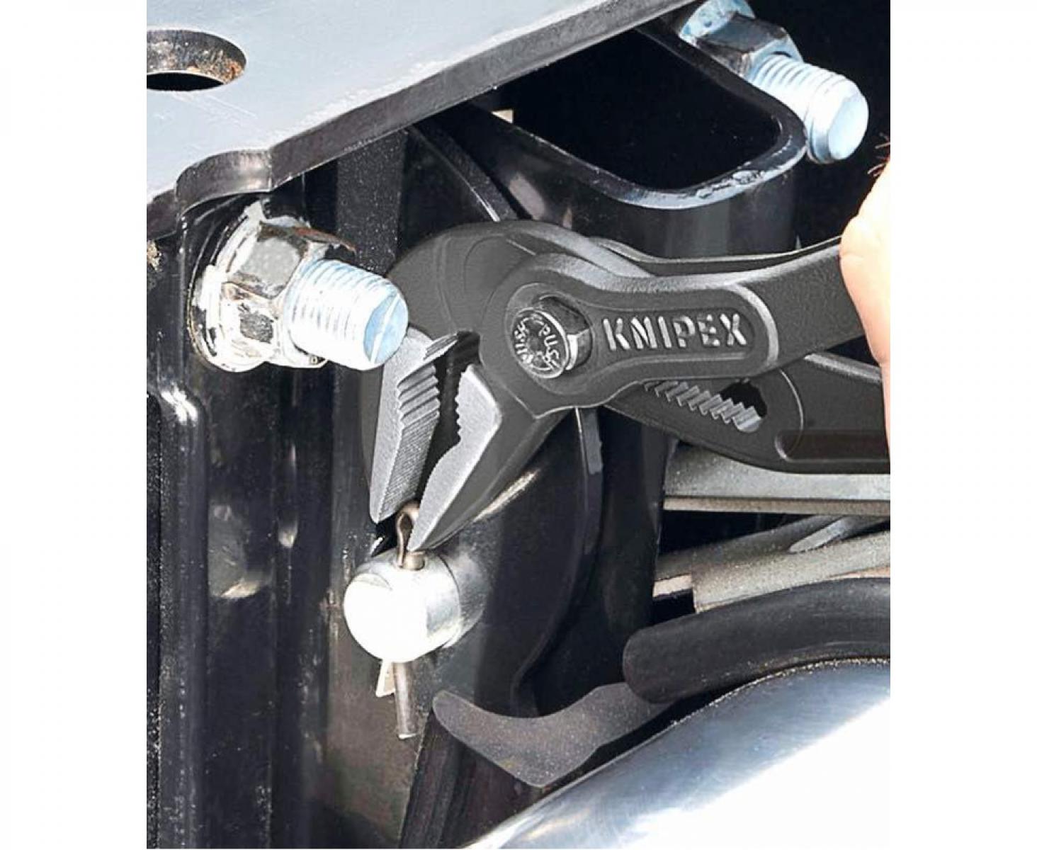 картинка KNIPEX Cobra ES сантехнические клещи, особо тонкие KN-8751250SB в блистере от магазина "Элит-инструмент"