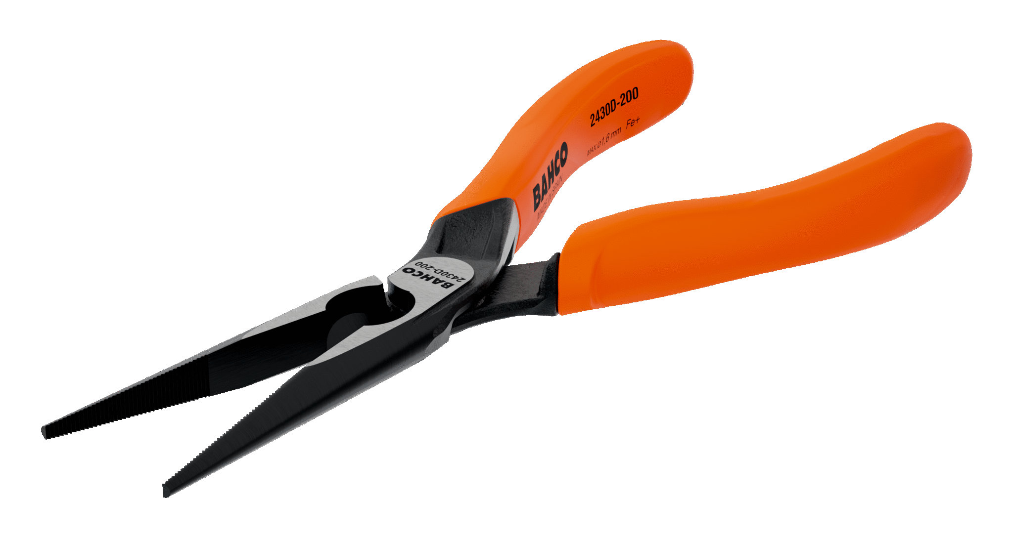 картинка Плоскогубцы с удлиненными губками с рукоятками из ПВХ и фосфатным покрытием (200 mm) BAHCO 2430 D-200 от магазина "Элит-инструмент"