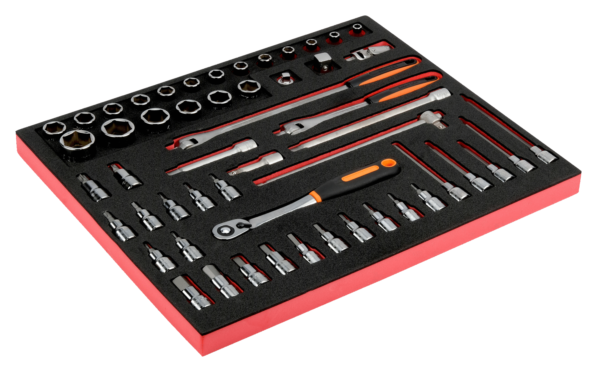 1/2" Торцнвые головки и аксессуары к ним, 53 штуки BAHCO FF1A130