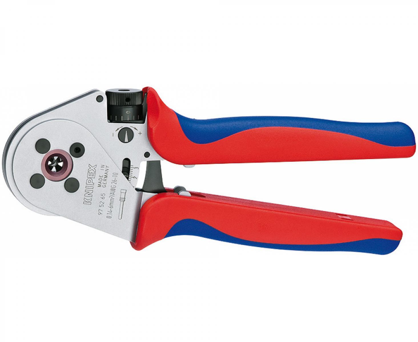 картинка Инструмент для тетрагональной опрессовки точеных контактов Knipex KN-975265 от магазина "Элит-инструмент"