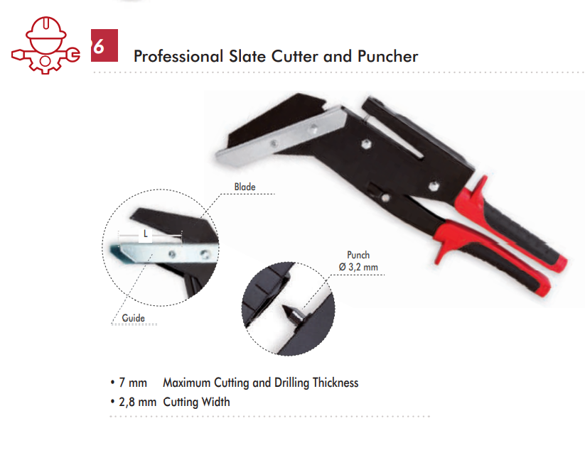 картинка Профессиональный просекатель и перфоратор для шифера DOGHER Ref 896-35 от магазина "Элит-инструмент"