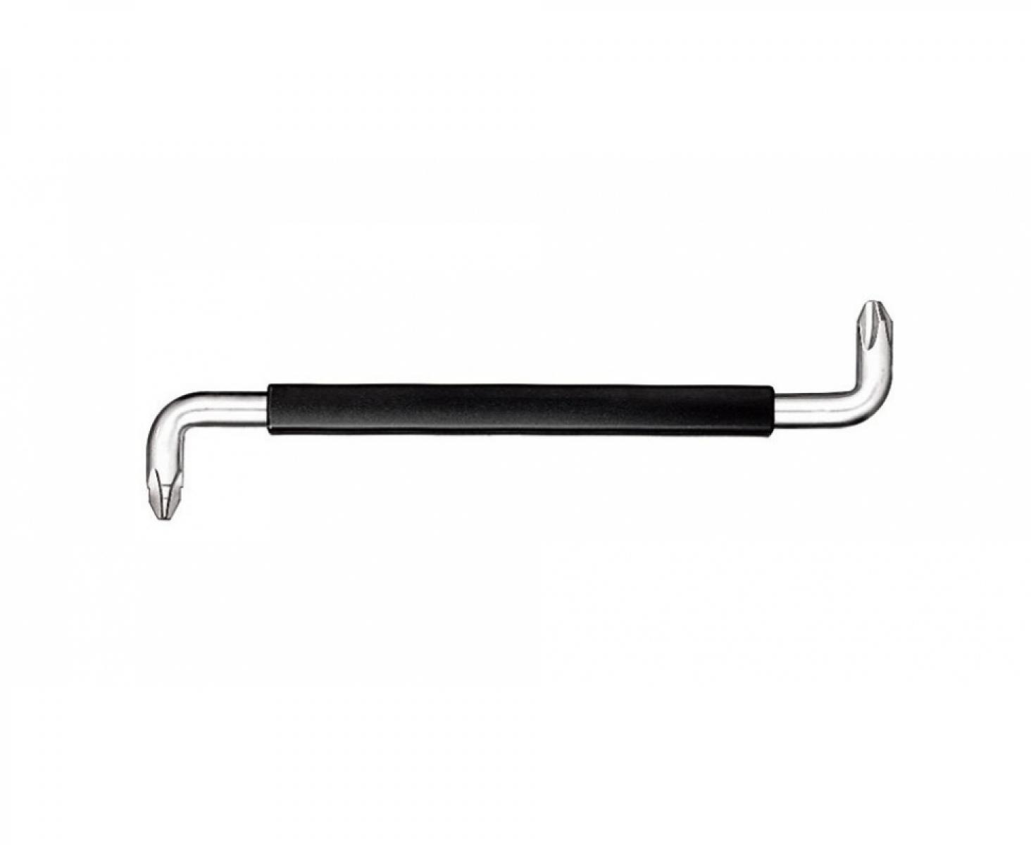 картинка Изогнутая крестовая отвертка Phillips с рукояткой Wiha SB 161 04454 PH1-PH2 х 125 в блистере от магазина "Элит-инструмент"