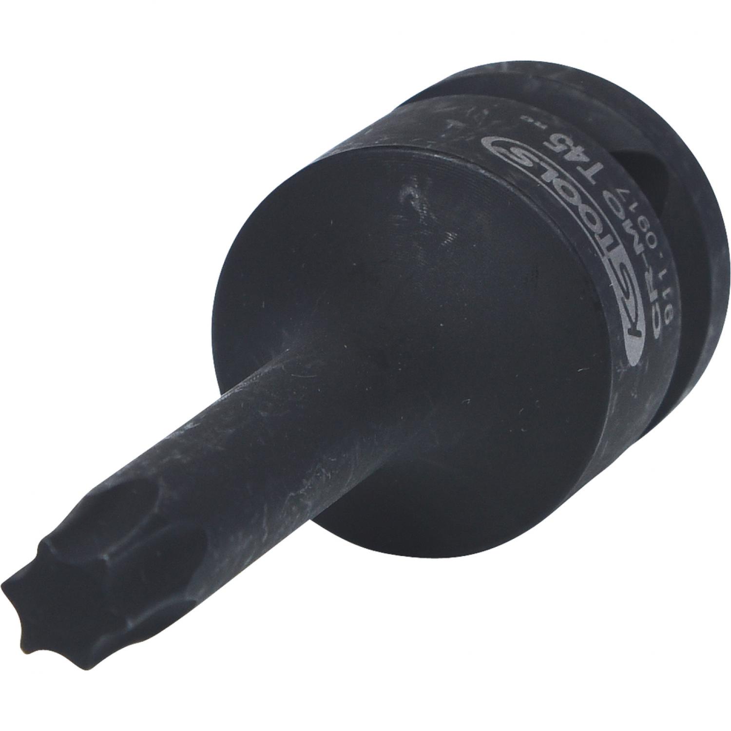 Силовая торцовая головка с битом 1/2" с профилем Torx, длинная, T45 подвеска