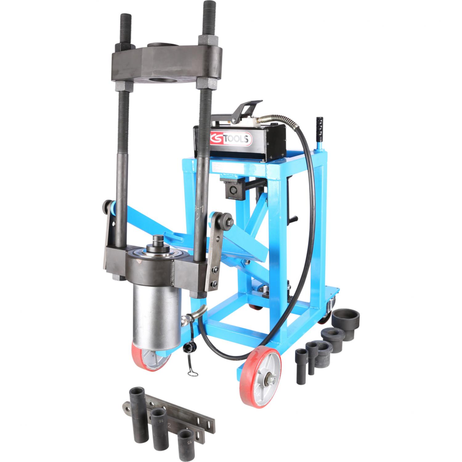 картинка Пресс для шкворня поворотного кулака, 75 т, с комплектом гильз, 29 шт от магазина "Элит-инструмент"