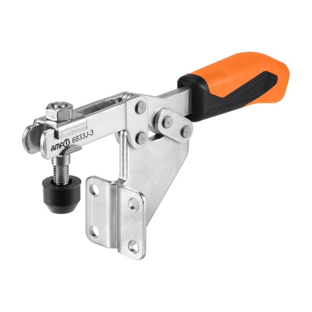 Горизонтальный шарнирный зажим с оранжевой ручкой АМF 557351