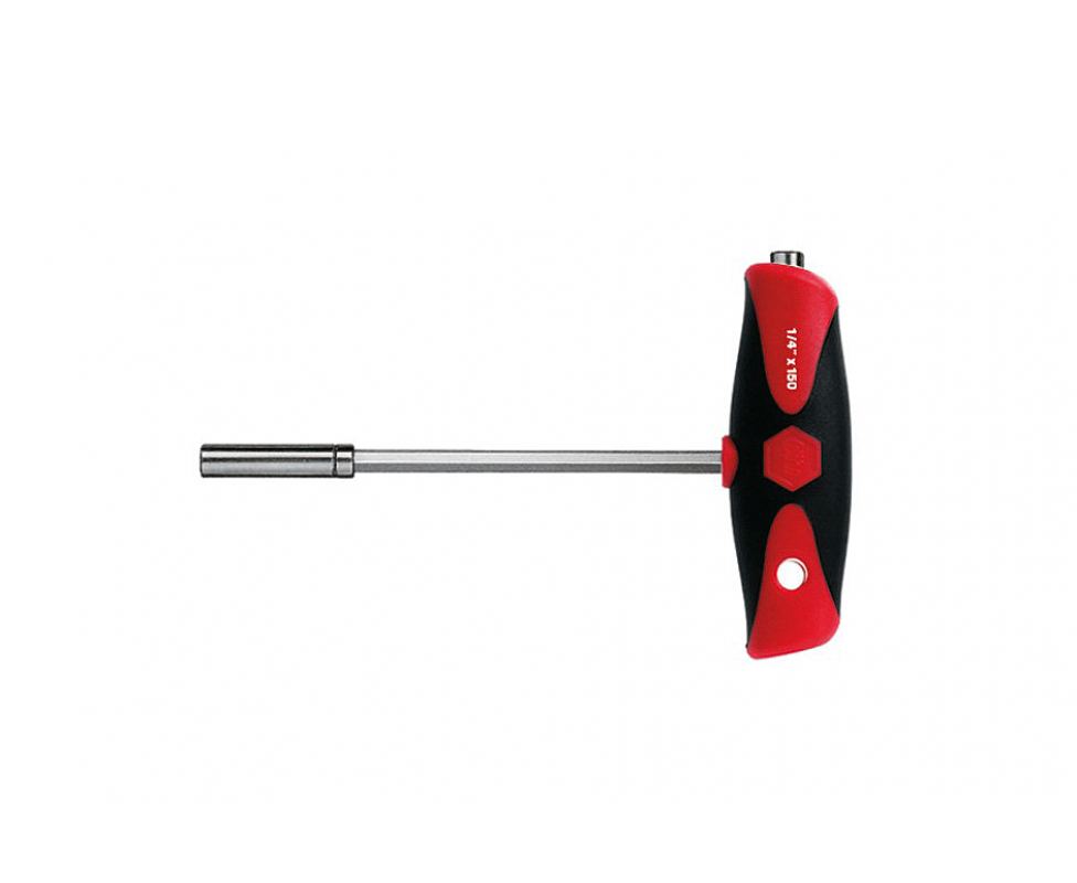 картинка Держатель для бит с Т-образной рукояткой Wiha ComfortGrip 388DS 26179 магнитный от магазина "Элит-инструмент"
