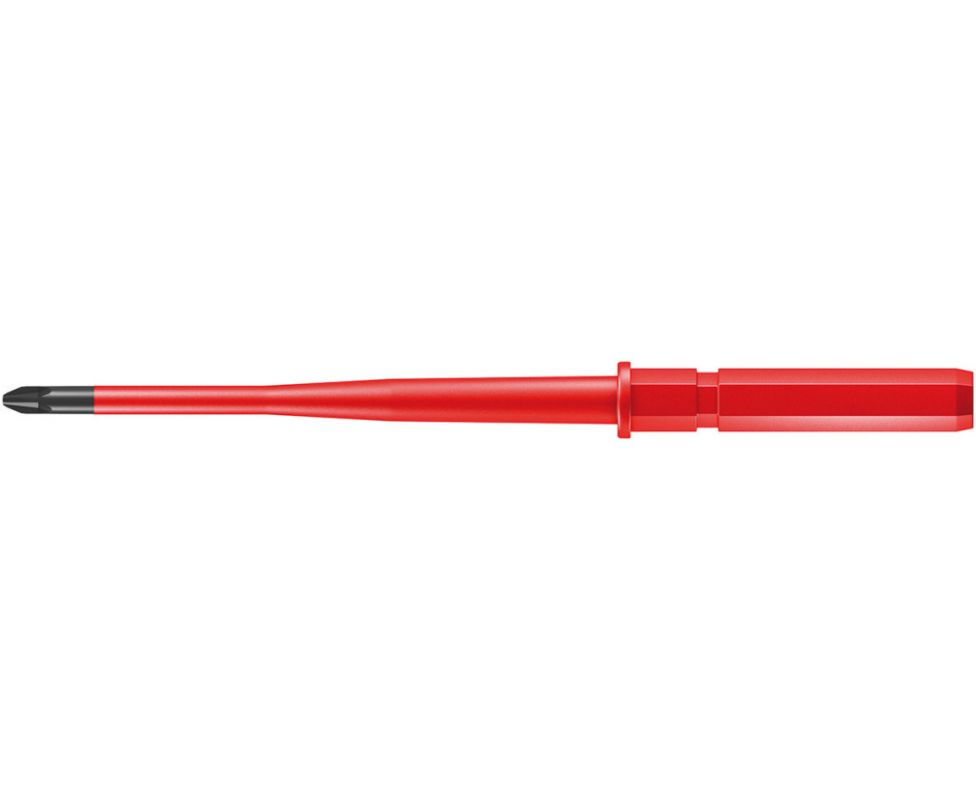картинка Отвертка Wera Kraftform Kompakt VDE 62 iS PH/S WE-003442 # 1 х 154 комбинированная Phillips/шлиц изолированная с зауженным стержнем от магазина "Элит-инструмент"