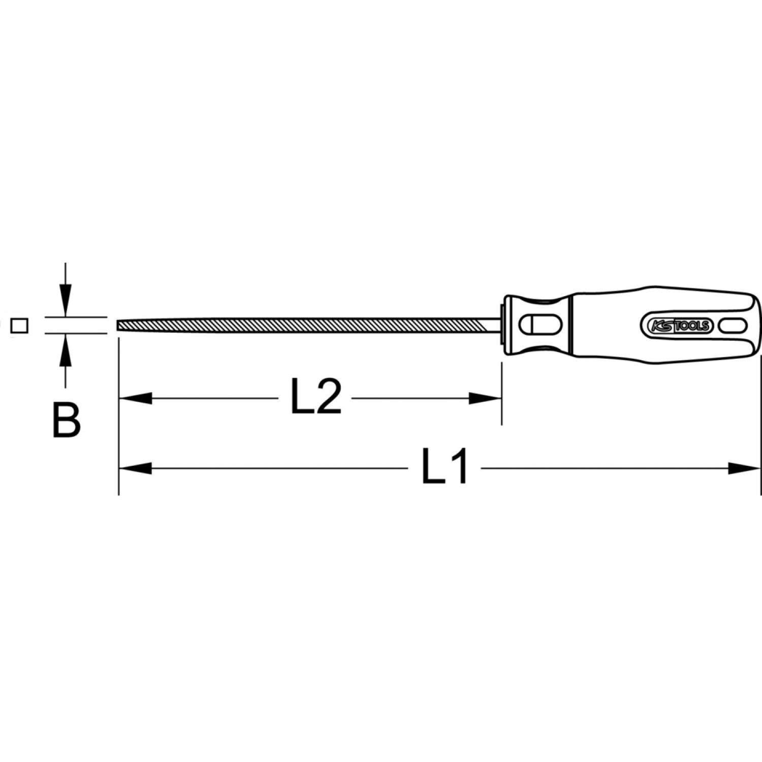 картинка Четырехгранный напильник, форма D, 150 мм, насечка 3 от магазина "Элит-инструмент"