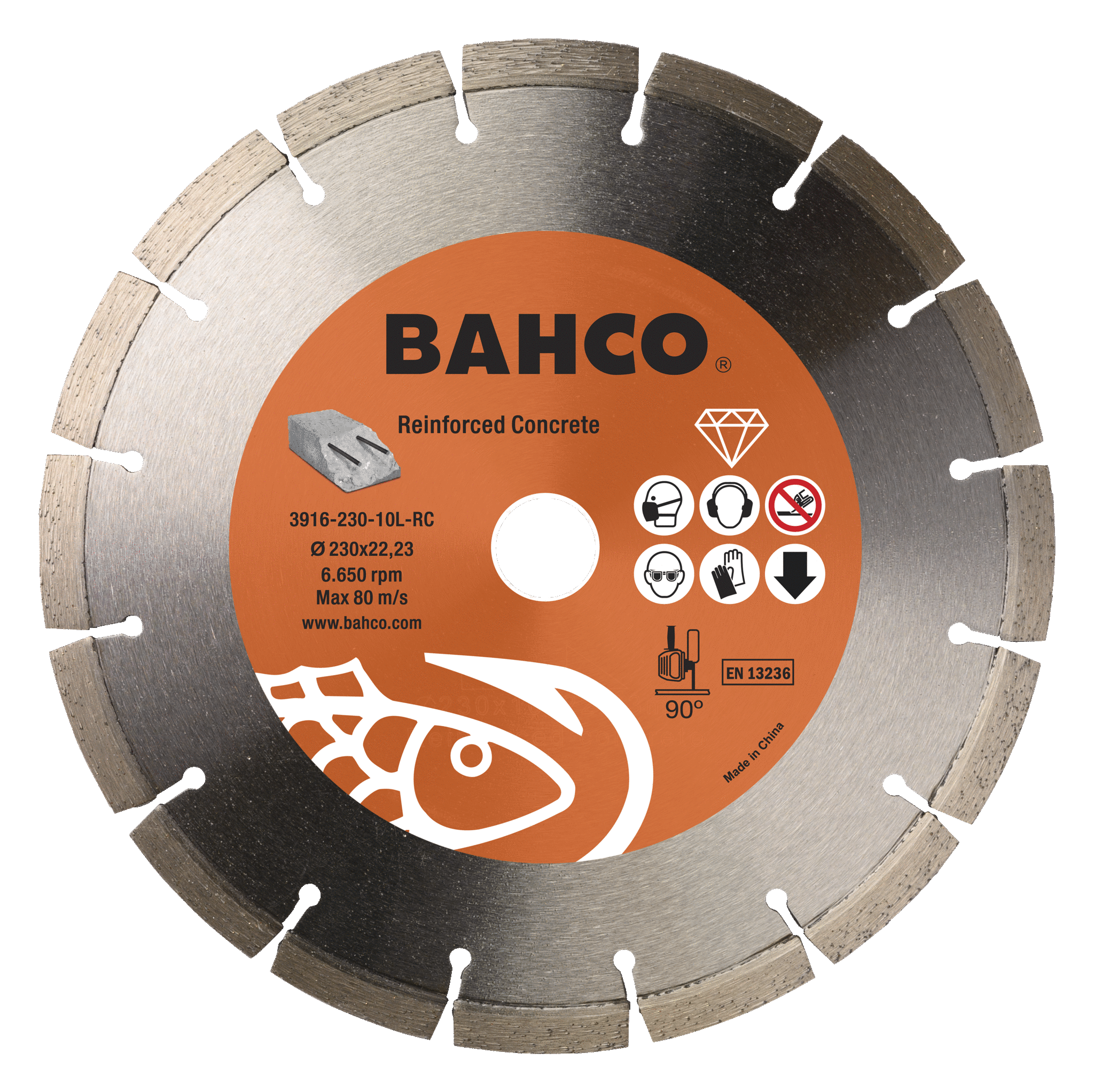Алмазные дисковые пилы для железобетона BAHCO 391-DIAM_RC