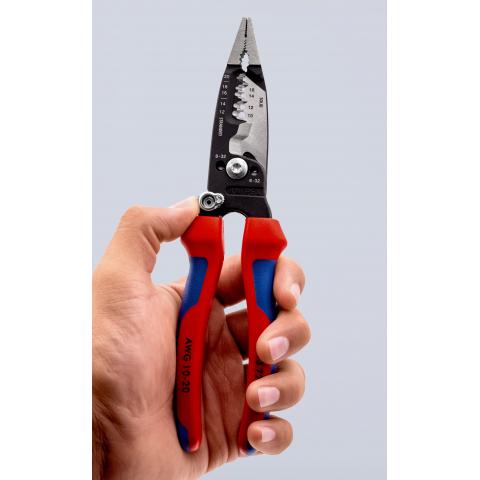 картинка KNIPEX WireStripper, многофункциональные клещи для электриков, американская модель KNIPEX 13728200  от магазина "Элит-инструмент"