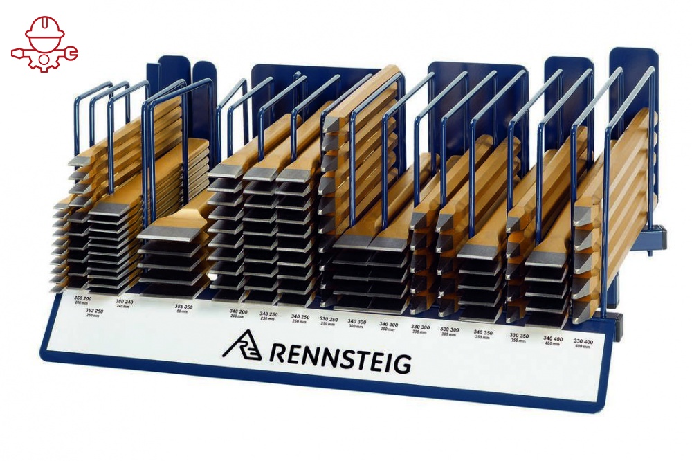 картинка Профессиональный набор зубил Rennsteig на металлическом держателе RE-4296010 115 предметов от магазина "Элит-инструмент"