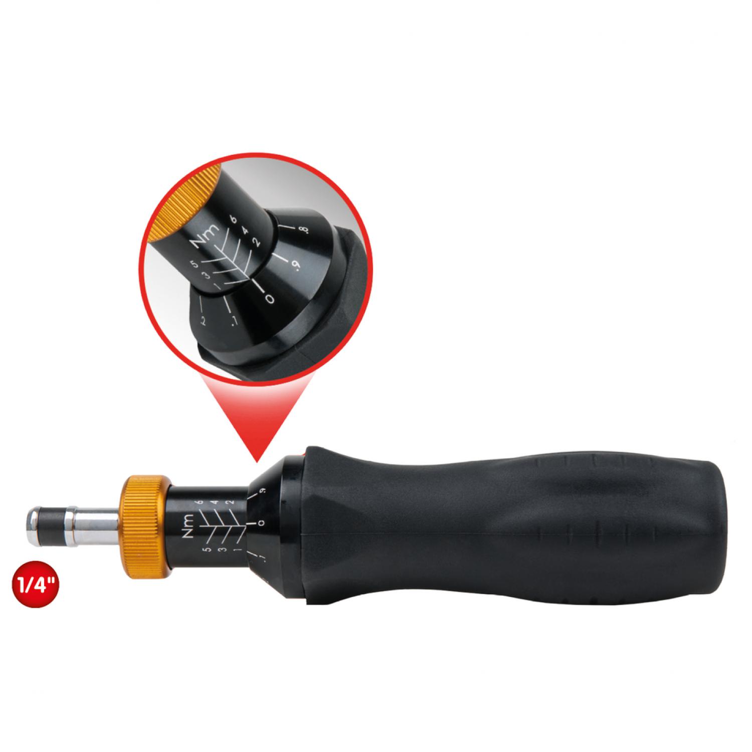 Динамометрическая отвертка 1/4", 10-60 cНм