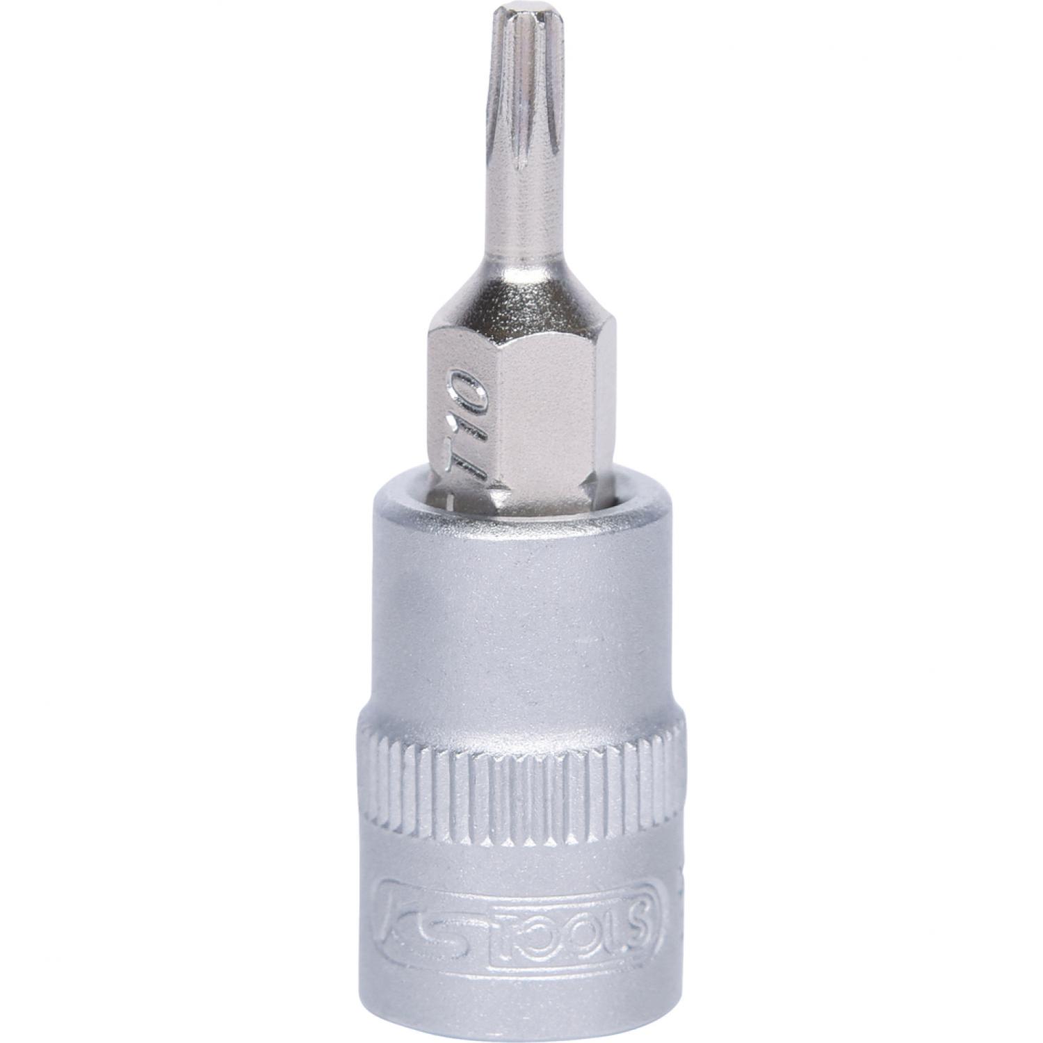 картинка Торцовая головка с профилем Torx с битом 1/4", T10 подвеска от магазина "Элит-инструмент"