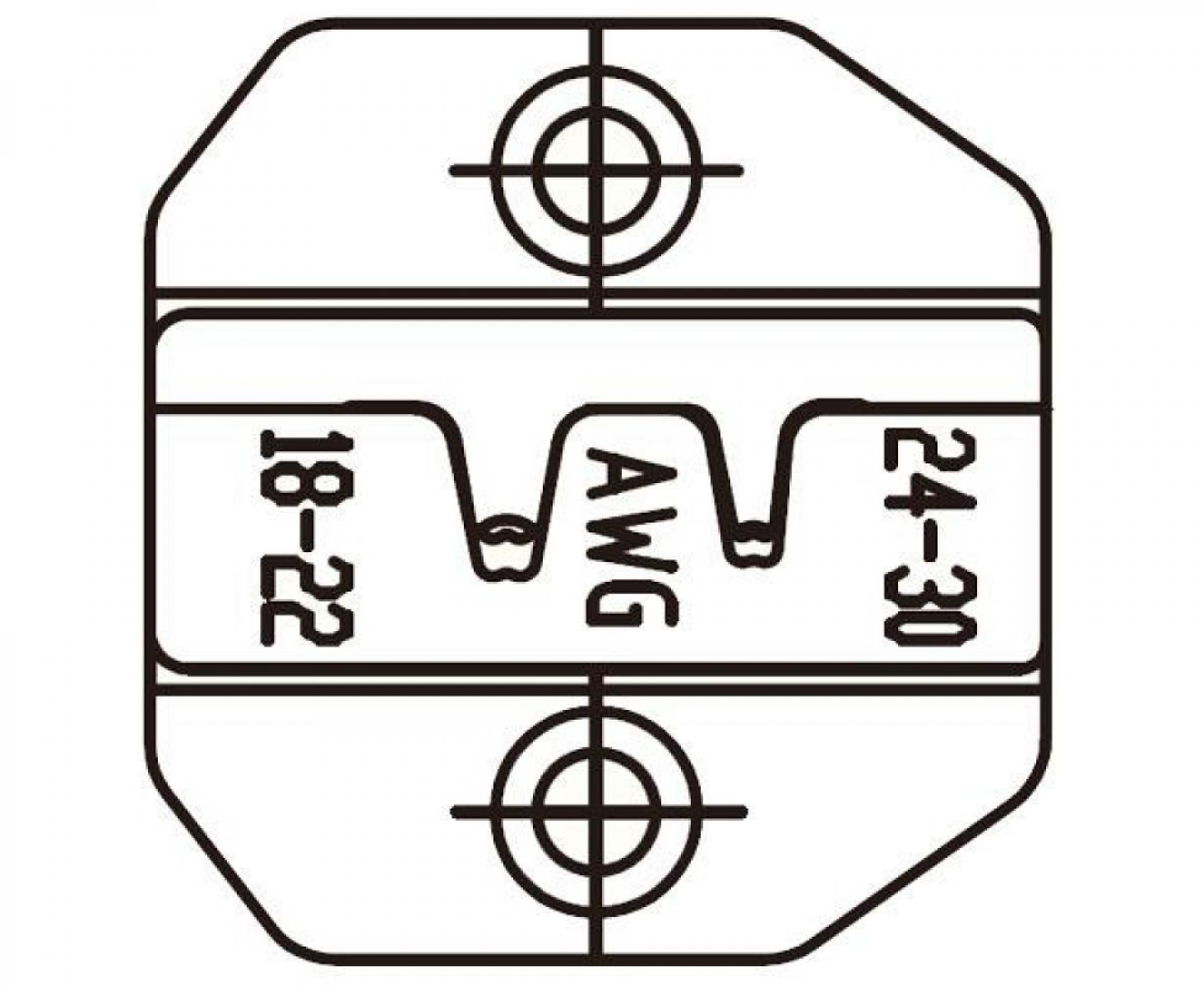 картинка Матрица для плоских неизолированных разъемов РП-П, РП-М и разъемов D-SUB V.35 ProsKit 1PK-3003D36 от магазина "Элит-инструмент"