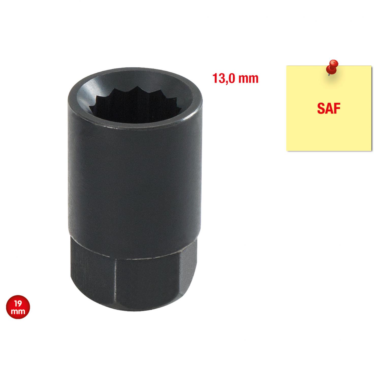 Торцовая головка для тормозных дисков SAF 12-гранная, 13 мм