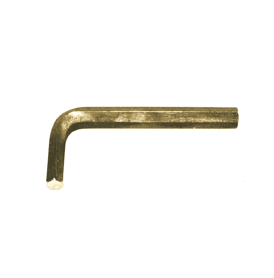 картинка Ключ шестигранный (ключ Аллена) Г-образный искробезопасный 17 мм, серия 060 MetalMinotti 060-0170 от магазина "Элит-инструмент"