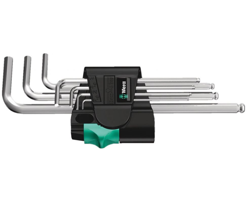 картинка Набор Г-образных ключей, метрических, хромированных Wera 950 PKL/7 SM N WE-022181 от магазина "Элит-инструмент"