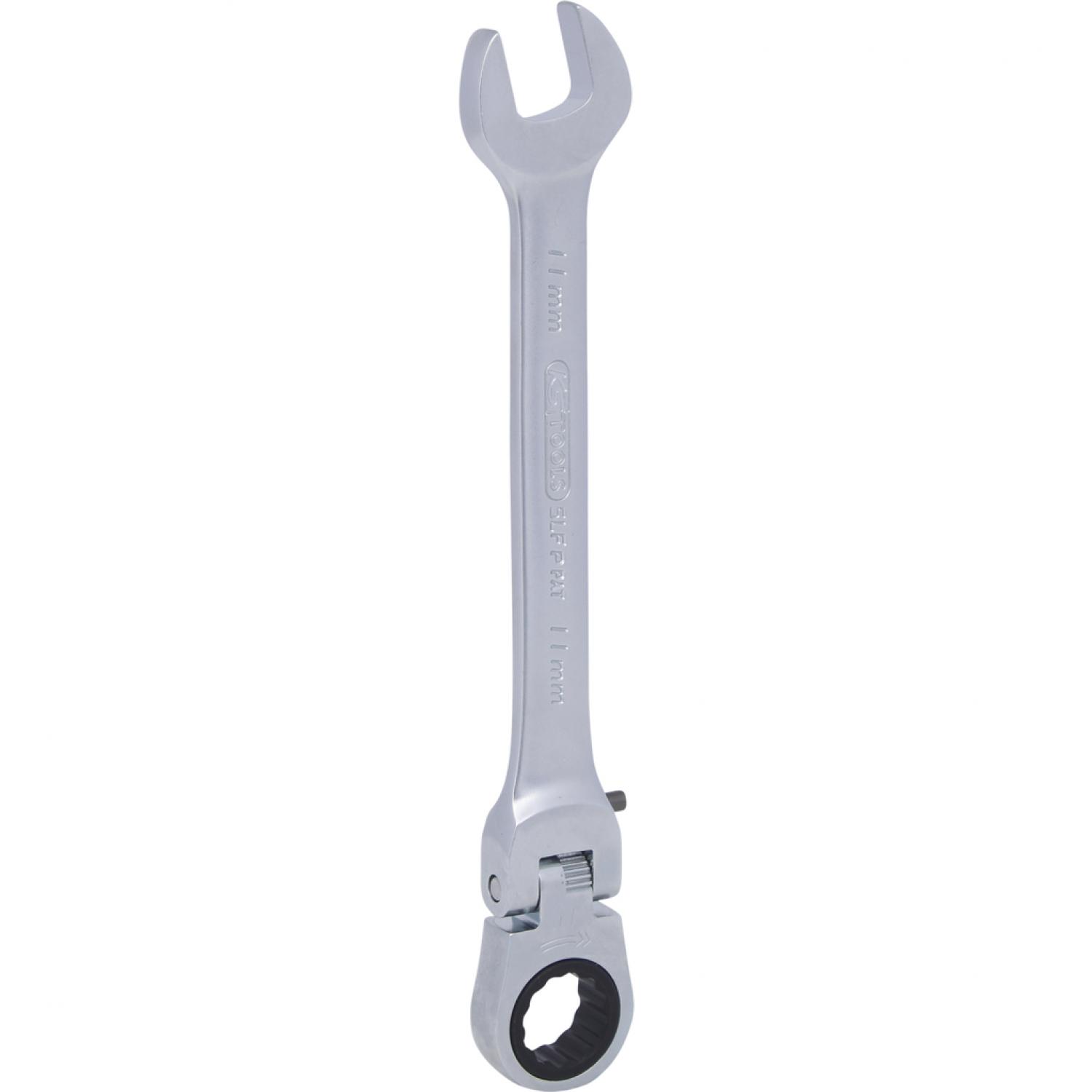 картинка Шарнирный комбинированный ключ с трещоткой GEARplus, регулируемый, 11 мм подвеска от магазина "Элит-инструмент"