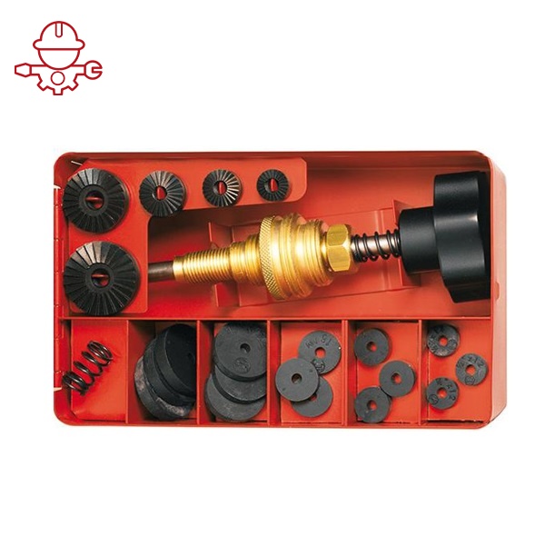 картинка Комплект - кран, вентиль с фрезами 1/4-3/8-1/2-3/4-1" и прокладками 15 шт. Rothenberger 70972 от магазина "Элит-инструмент"