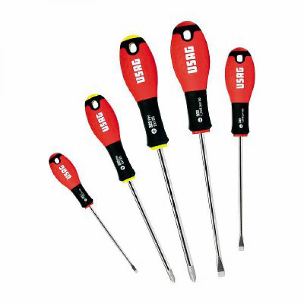 картинка Hабор из 5 отверток для плоских винтов и крестообразных PHILLIPS® 322 SH5 U03220253 от магазина "Элит-инструмент"