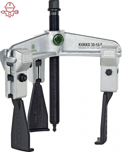 Универсальный трёхзахватный съёмник с узкими захватами Kukko 30-10-S