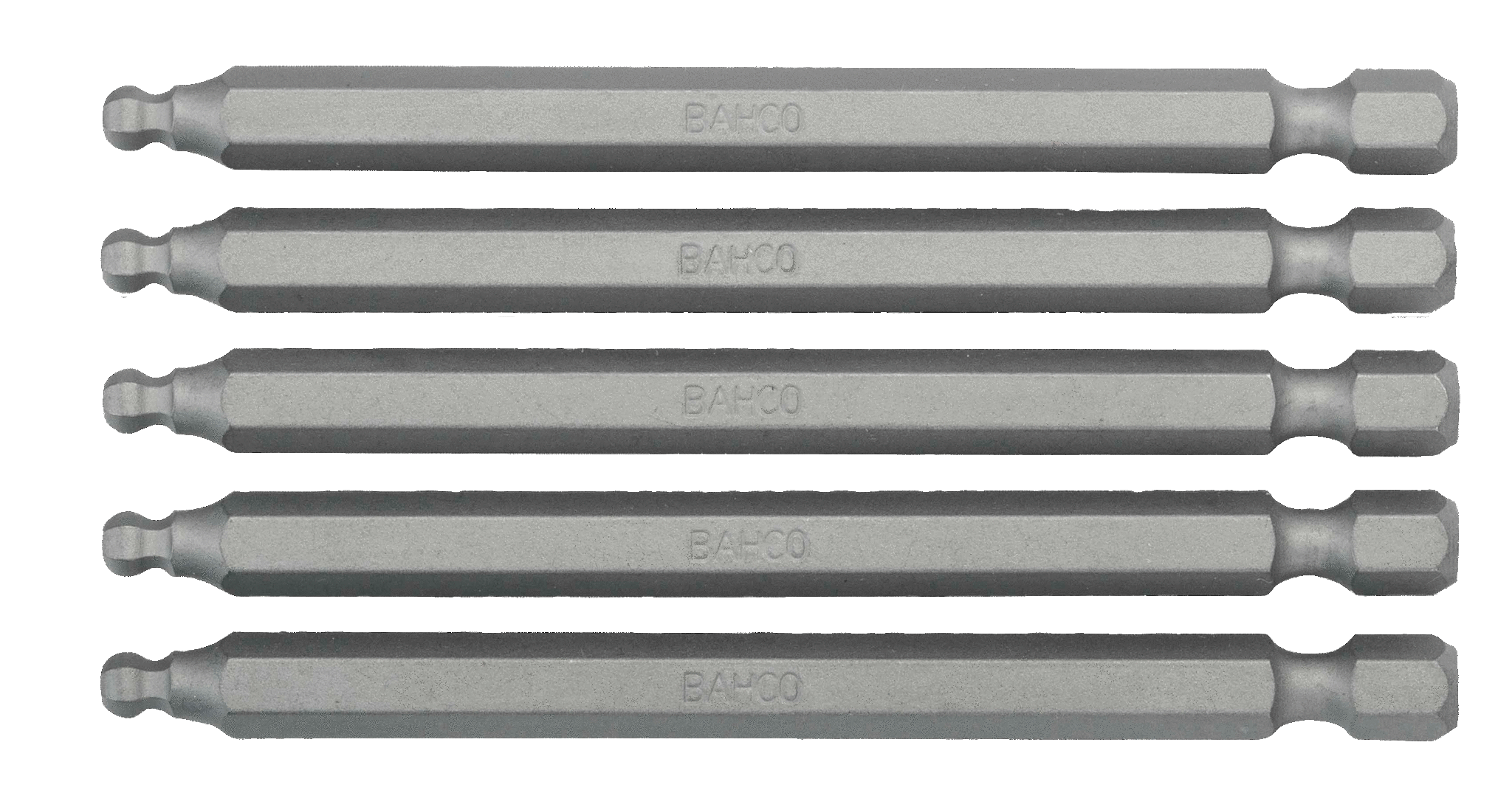 картинка Шестигранные биты с шаровым наконечником для стандартных отверток, метрические размеры, 89 мм BAHCO 59S/H4BALL от магазина "Элит-инструмент"