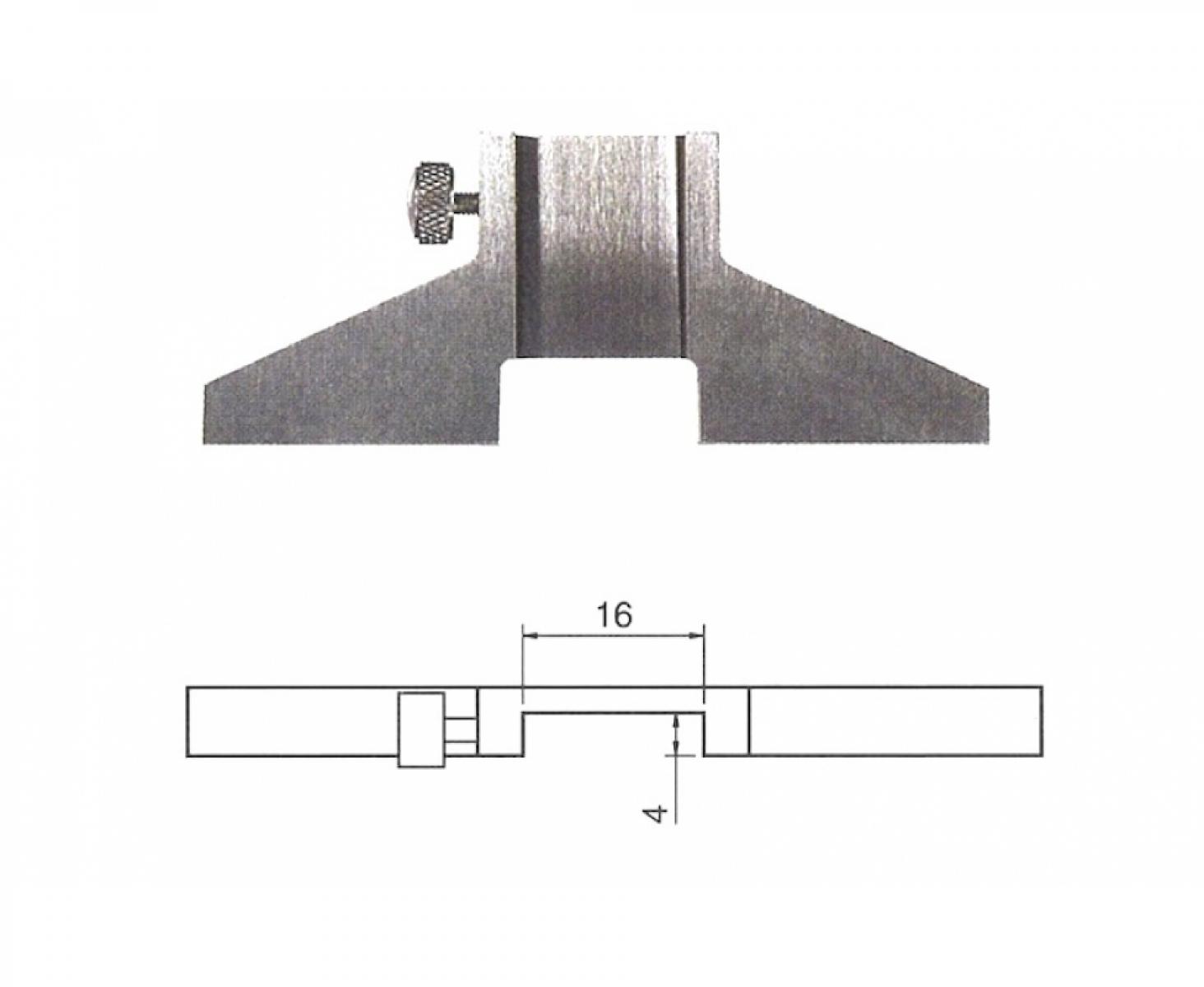 картинка Мостик съемный для штангенциркуля 75х6 мм Schut 909.156 от магазина "Элит-инструмент"