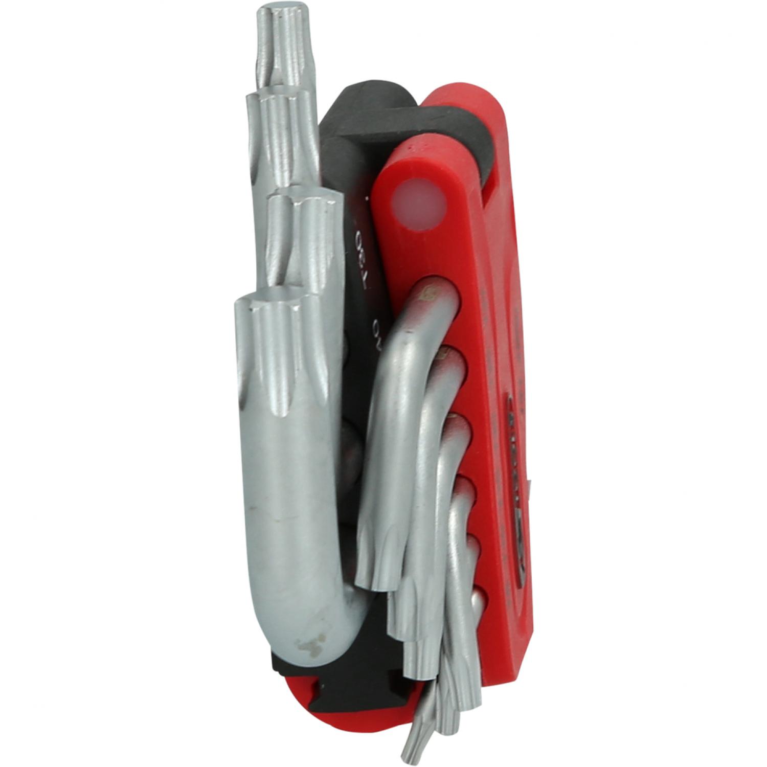 картинка комплект угловых штифтовых ключей с профилем Torx, короткий, 10 шт от магазина "Элит-инструмент"
