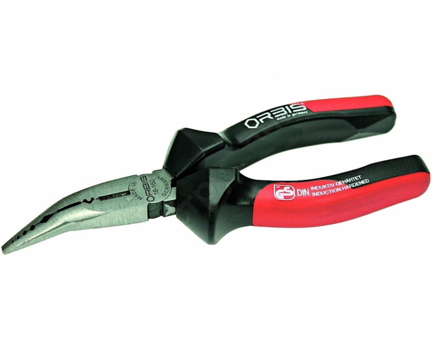 картинка Плоскогубцы многофункциональные изогнутые с режущими губками 160 мм Orbis 16-160/20RR от магазина "Элит-инструмент"