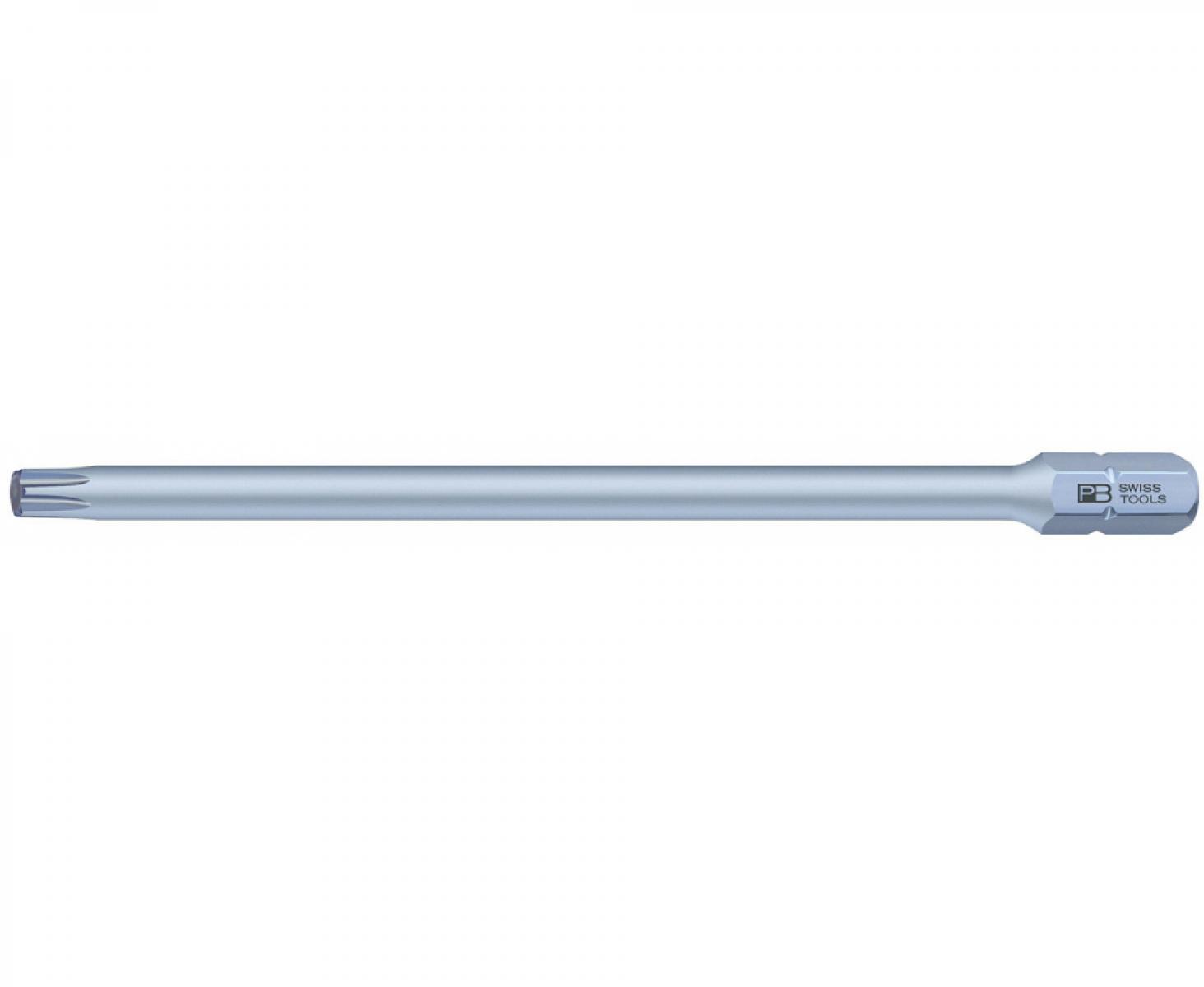 картинка Бита TORX PrecisionBits C6,3 с внешним шестигранником 1/4 PB Swiss Tools PB C6L.400/10-80 T10 от магазина "Элит-инструмент"