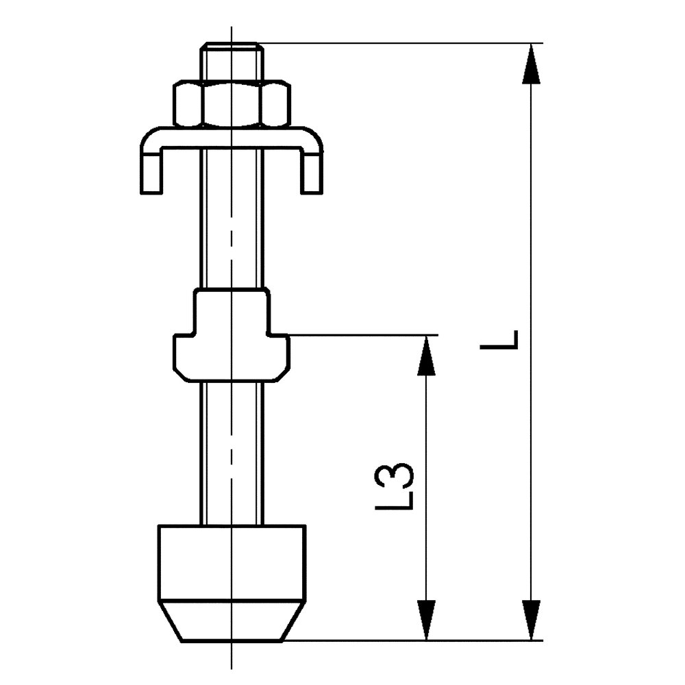 картинка Зажимной винт АМF 99036 от магазина "Элит-инструмент"