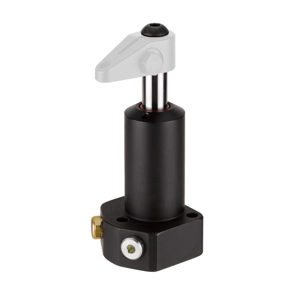 Поворотный зажим, крепление к основанию на фланце, прецизионная конструкция АМF 327817