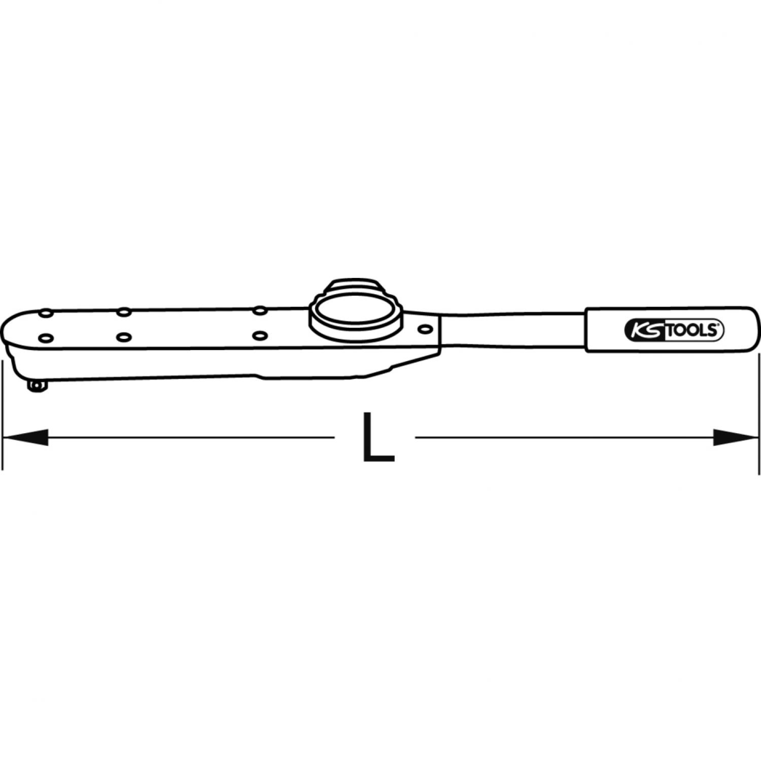 картинка Контрольный динамометрический ключ 1/4'', 0,7-3,5 Нм от магазина "Элит-инструмент"