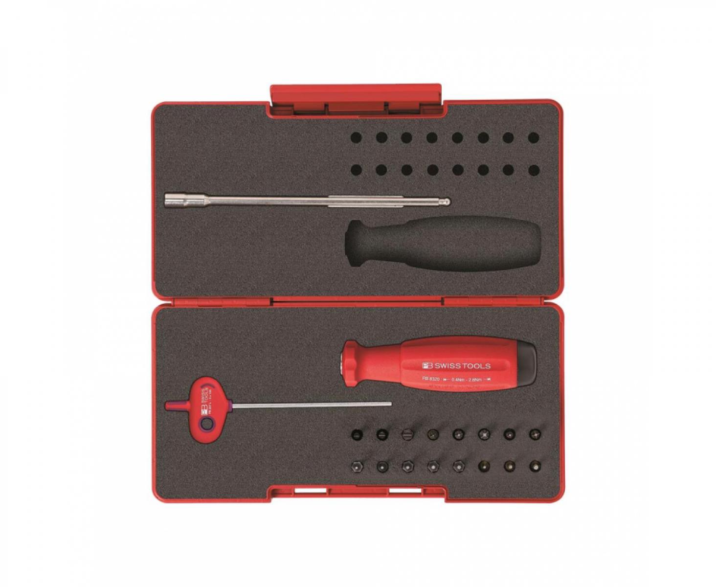 Набор динамометрический DigiTorque 0.4 - 2.5 Нм PB Swiss Tools PB 8320.Set B2 для сменных бит C6,3