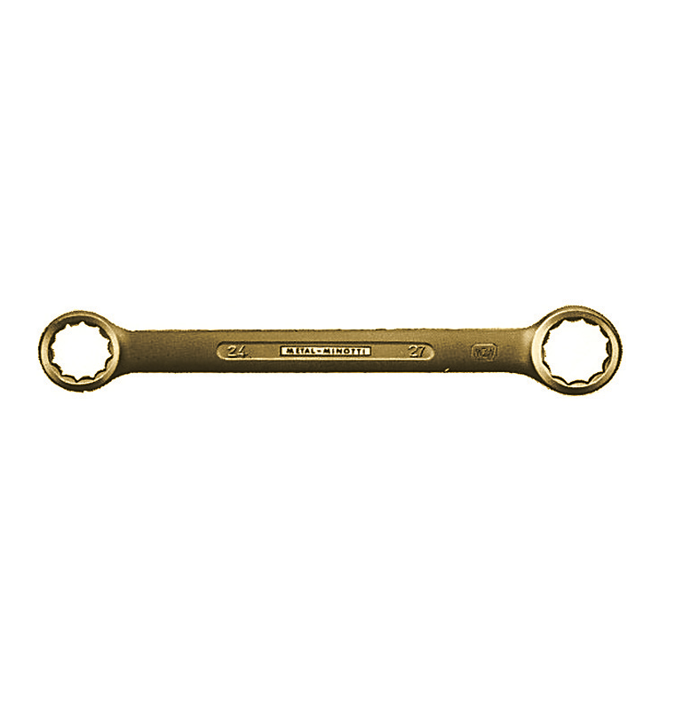 картинка Ключ накидной плоский искробезопасный 55x60 мм, серия 004 MetalMinotti 004-5560 от магазина "Элит-инструмент"