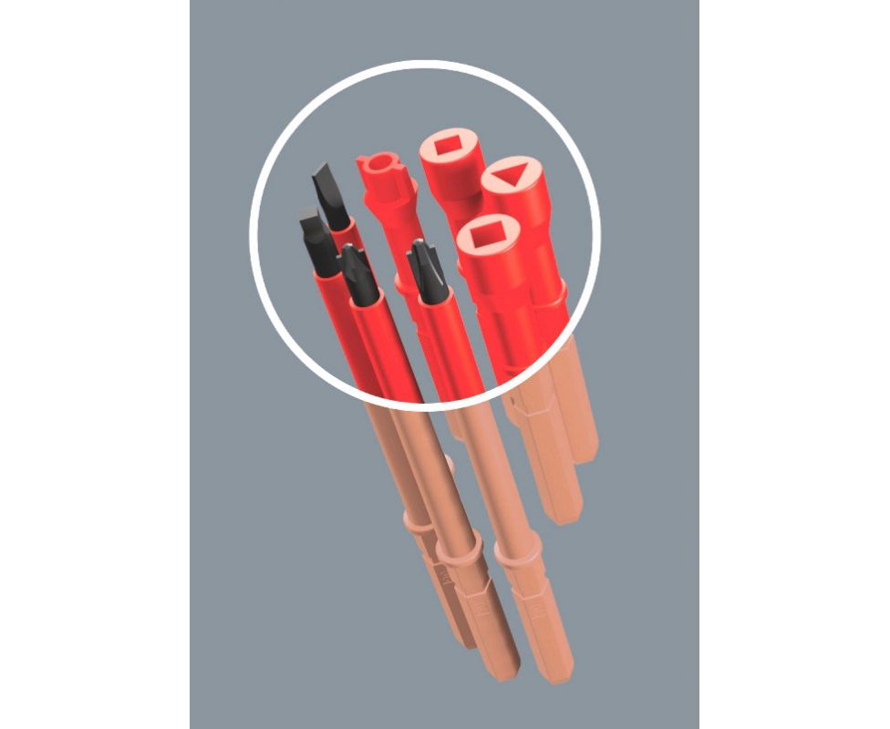 картинка Сумка с насадками Wera Kraftform Kompakt VDE 17 extra slim 1, WE-136027 от магазина "Элит-инструмент"