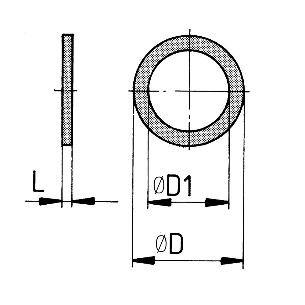 картинка Сформируйте уплотнительное кольцо Cu АМF 69823 от магазина "Элит-инструмент"